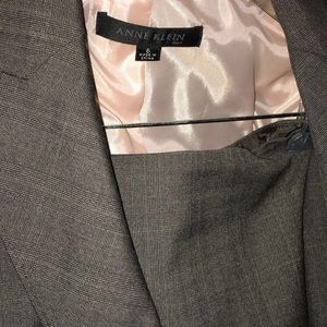 Anne Klein skirt & jacket 2 piece set brown / pink
